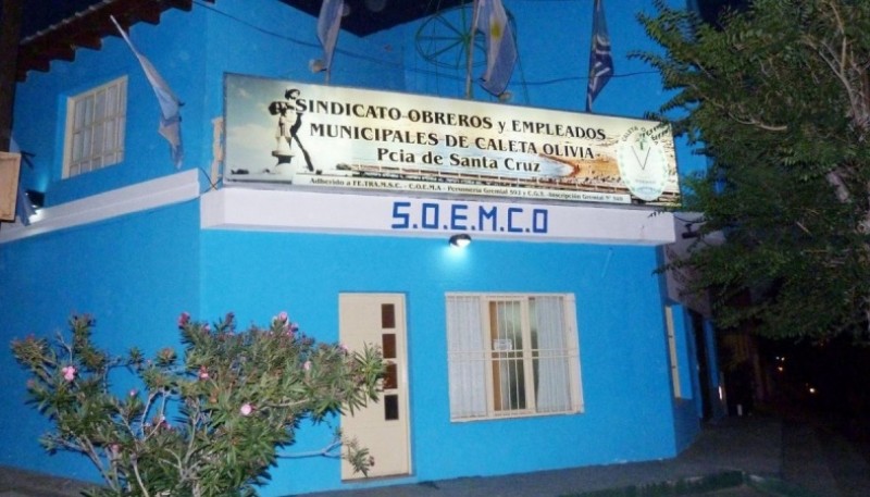 El SOEMCO anunci� un paro por tiempo indeterminado en Caleta Olivia