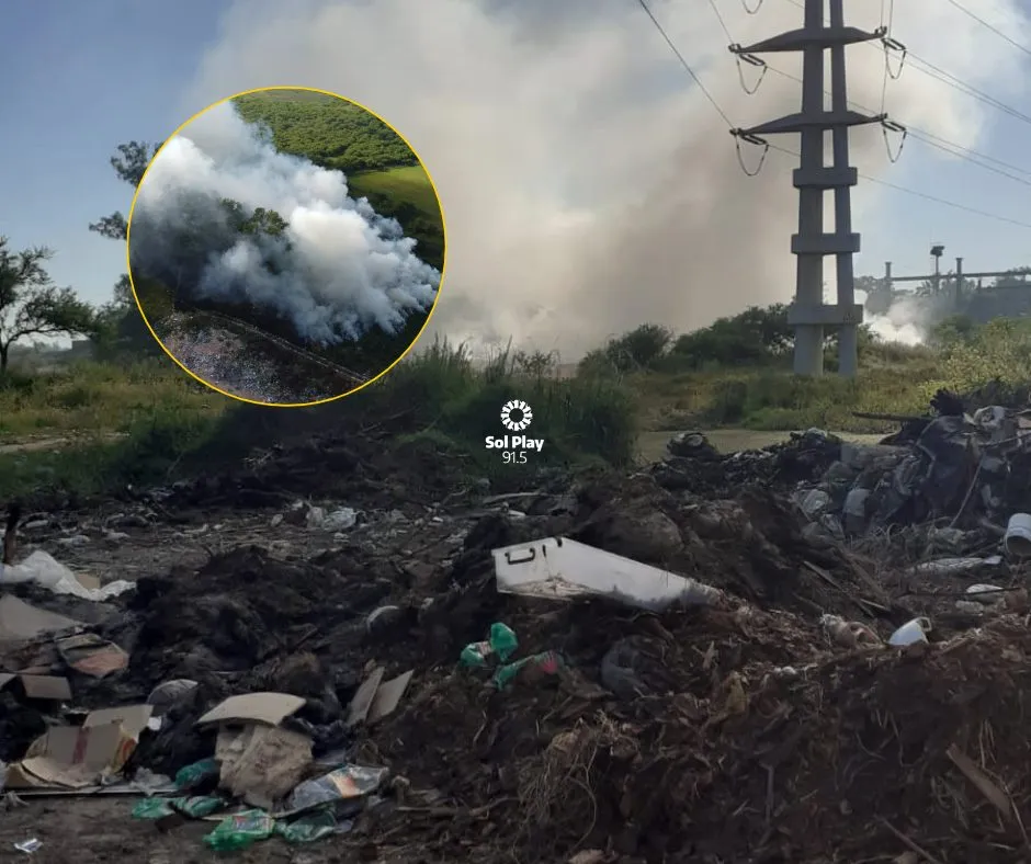 Alarma por humo y llamas: el basural de San Jos� del Rinc�n volvi� a ser escenario de un incendio de magnitud