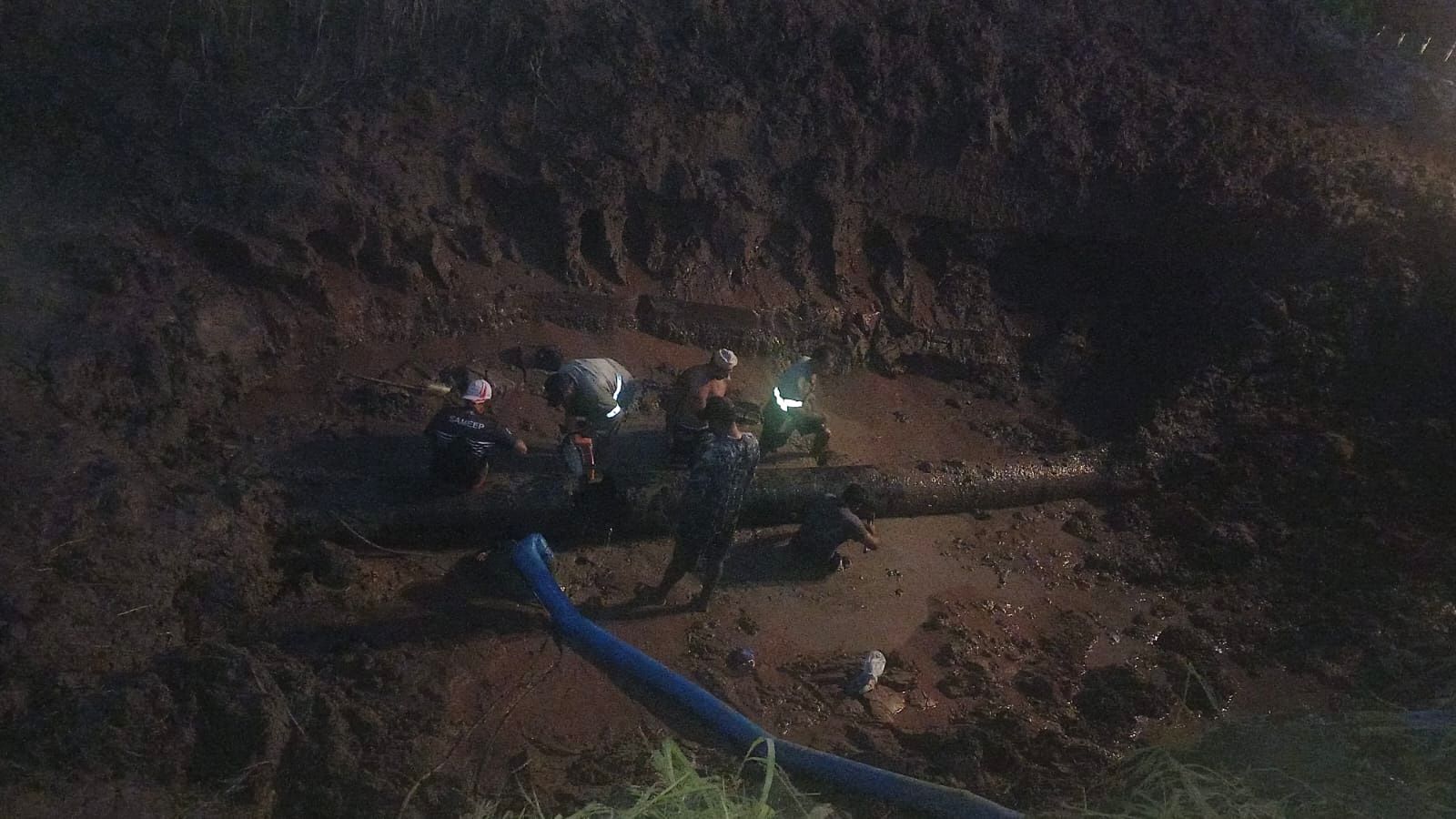 TRAS 18 HS DE TRABAJO: SAMEEP REPAR� EL ACUEDUCTO DE GENERAL SAN MART�N Y EL SERVICIO SE RESTABLECE PROGRESIVAMENTE