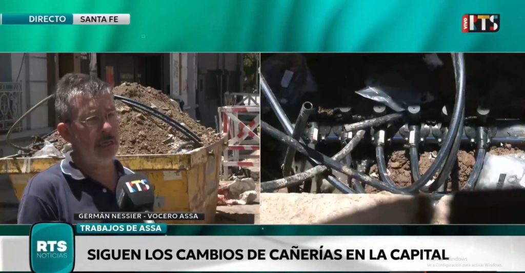 Santa Fe avanza con la renovaci�n de ca�er�as de agua potable en el micro y macrocentro