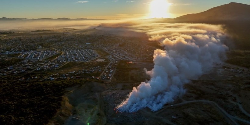 El humo del vertedero llega a distintos puntos de la ciudad