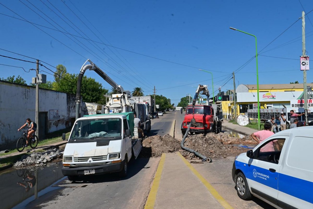 Corte de tr�nsito en avenida Artigas por la instalaci�n de cables subterr�neos de media tensi�n