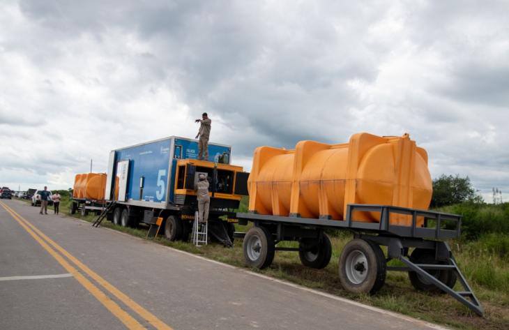Suman una planta potabilizadora m�vil en La Madrid