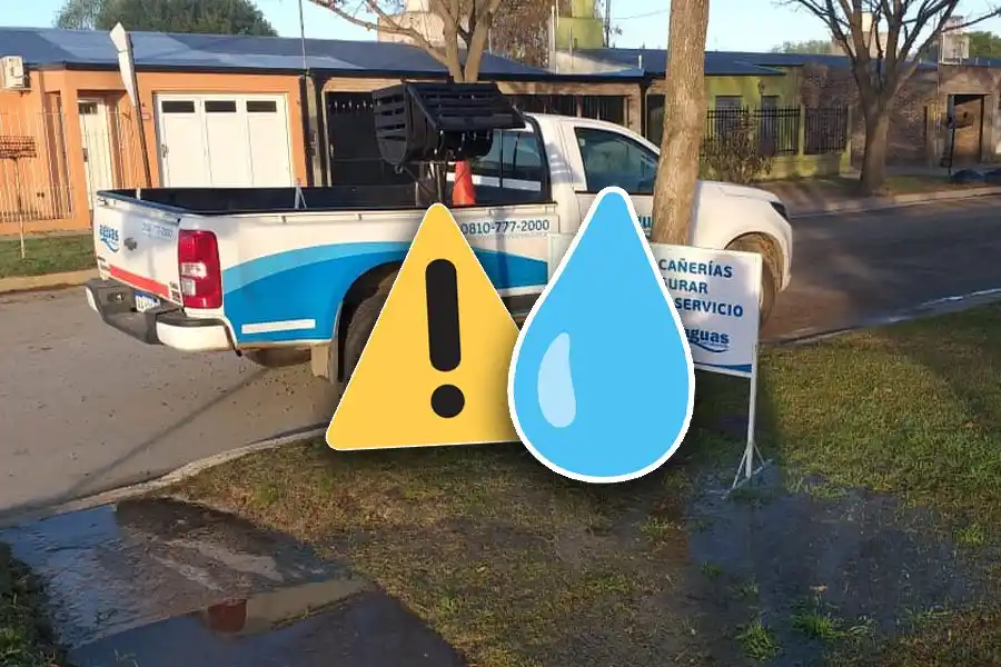 Corte de agua en Rafaela: ASSA inform� que est�n trabajando en la reparaci�n de una ca�er�a