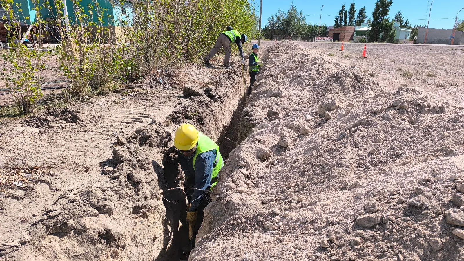 Comenz� la ampliaci�n de red de gas para 78 familias de Sierra Colorada