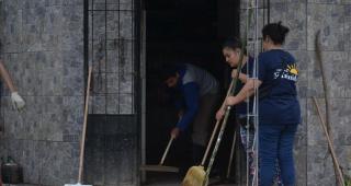 La Madrid: el 90 por ciento del pueblo ya recuper� la luz y estiman normalizar el servicio este s�bado