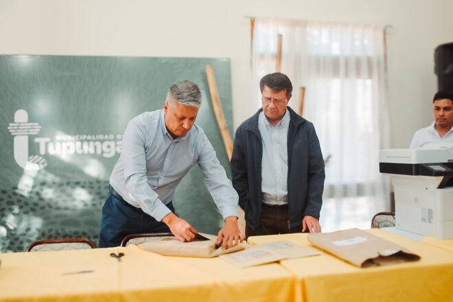 Apertura de sobres para la obra �Acueducto Centro� en Tupungato