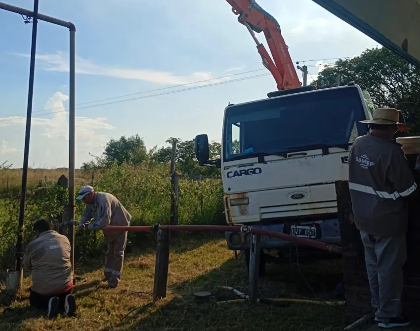 La Eduvigis: Sameep restableci� el servicio de agua tras una r�pida intervenci�n operativa