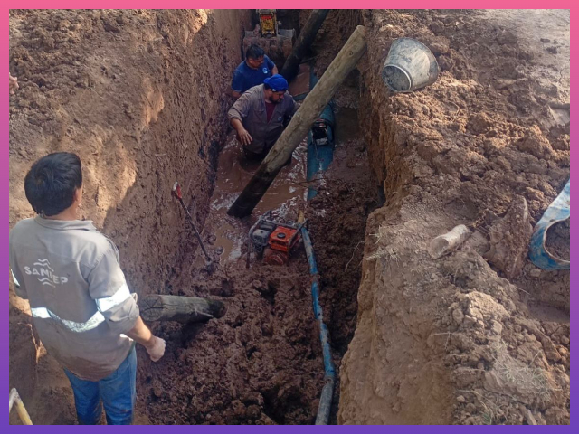 MISI�N NUEVA POMPEYA: SAMEEP Repar� Ca�er�a Del Acueducto Y Se Normaliza El Servicio De Agua