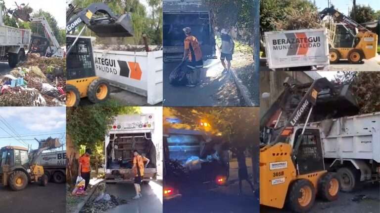 Eliminan puntos de arrojo clandestinos en varias zonas de Berazategui