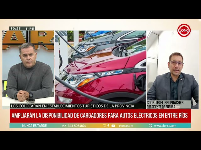 Enersa impulsa la instalaci�n de cargadores para autos el�ctricos: en Paran� hay dos operativos