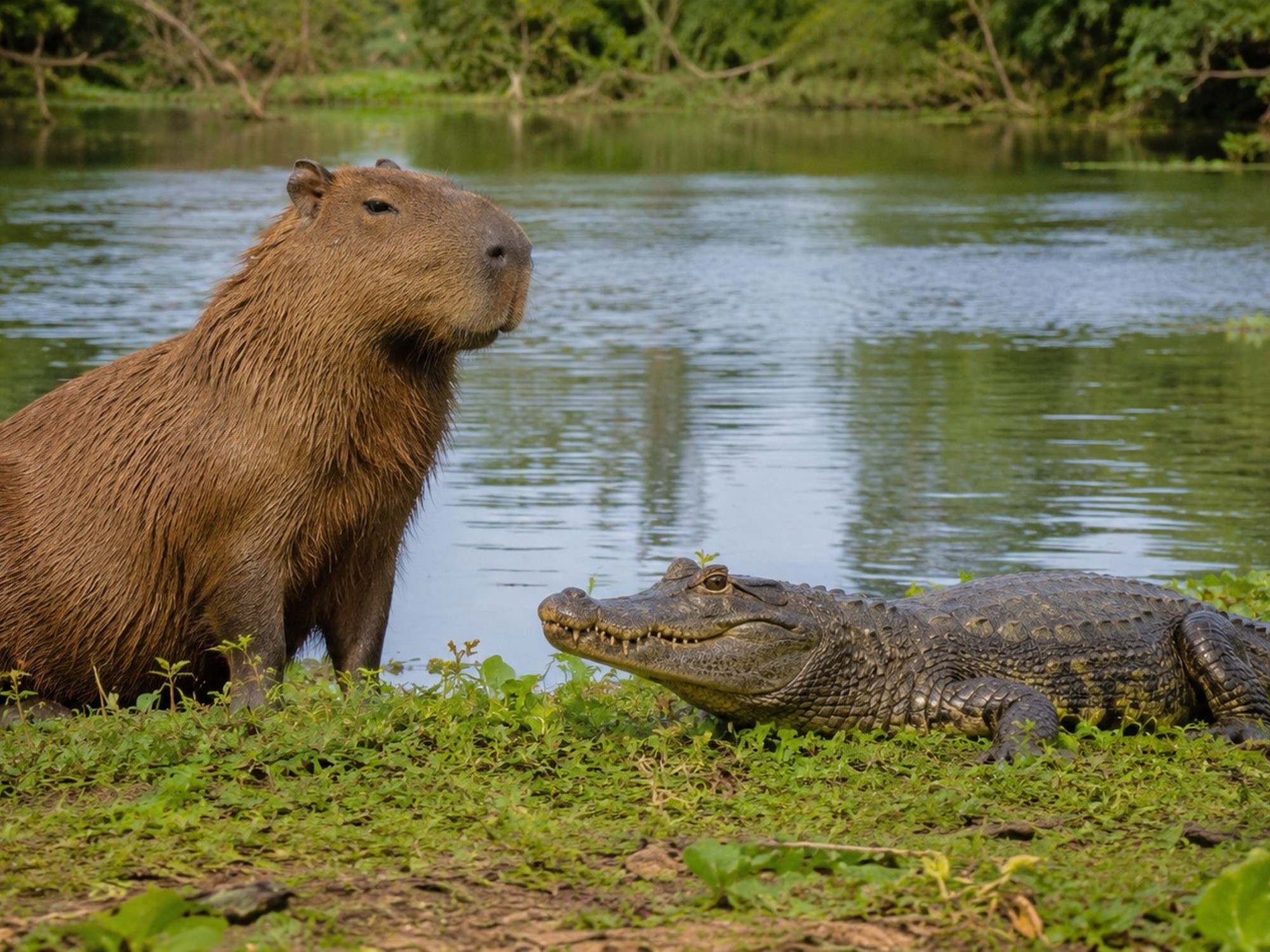Por qu� los cocodrilos no comen capibaras: la curiosa raz�n que sorprende a los zo�logos