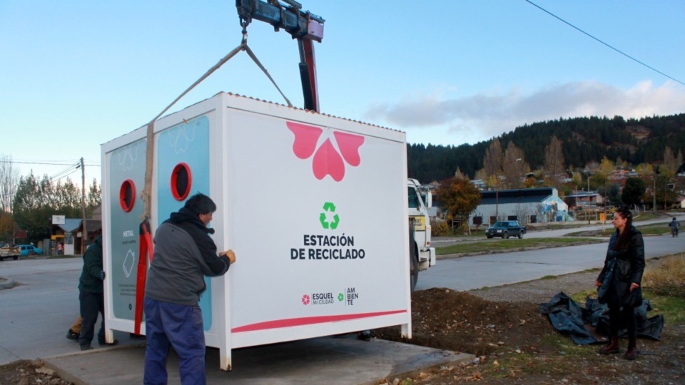 Instalaron tres nuevas estaciones de reciclado