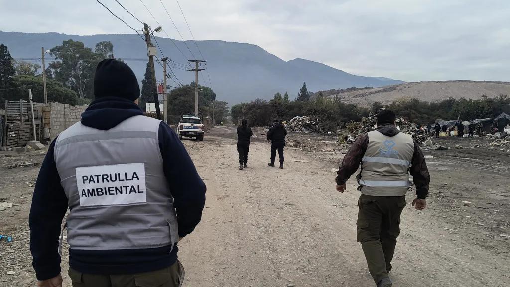 Nuevo operativo de saneamiento en el ingreso al Relleno Sanitario San Javier