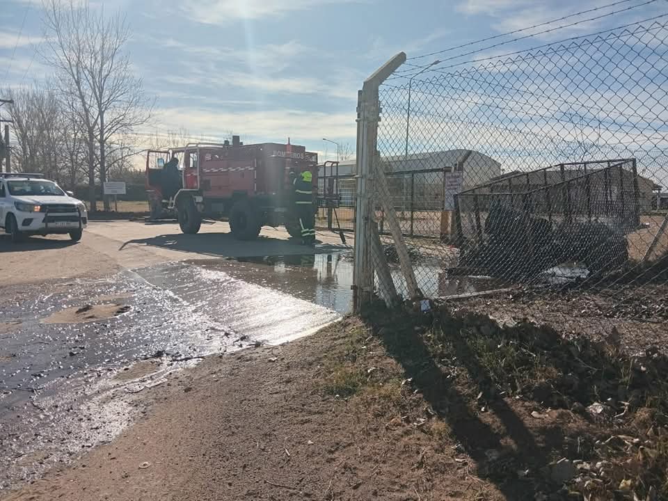 Incendio de basura en Pellegrini