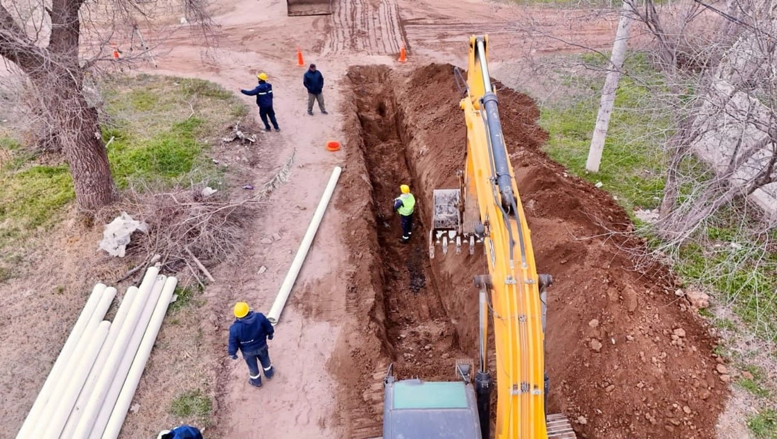Est� en marcha la obra de la nueva red de cloacas en Villa Germinal