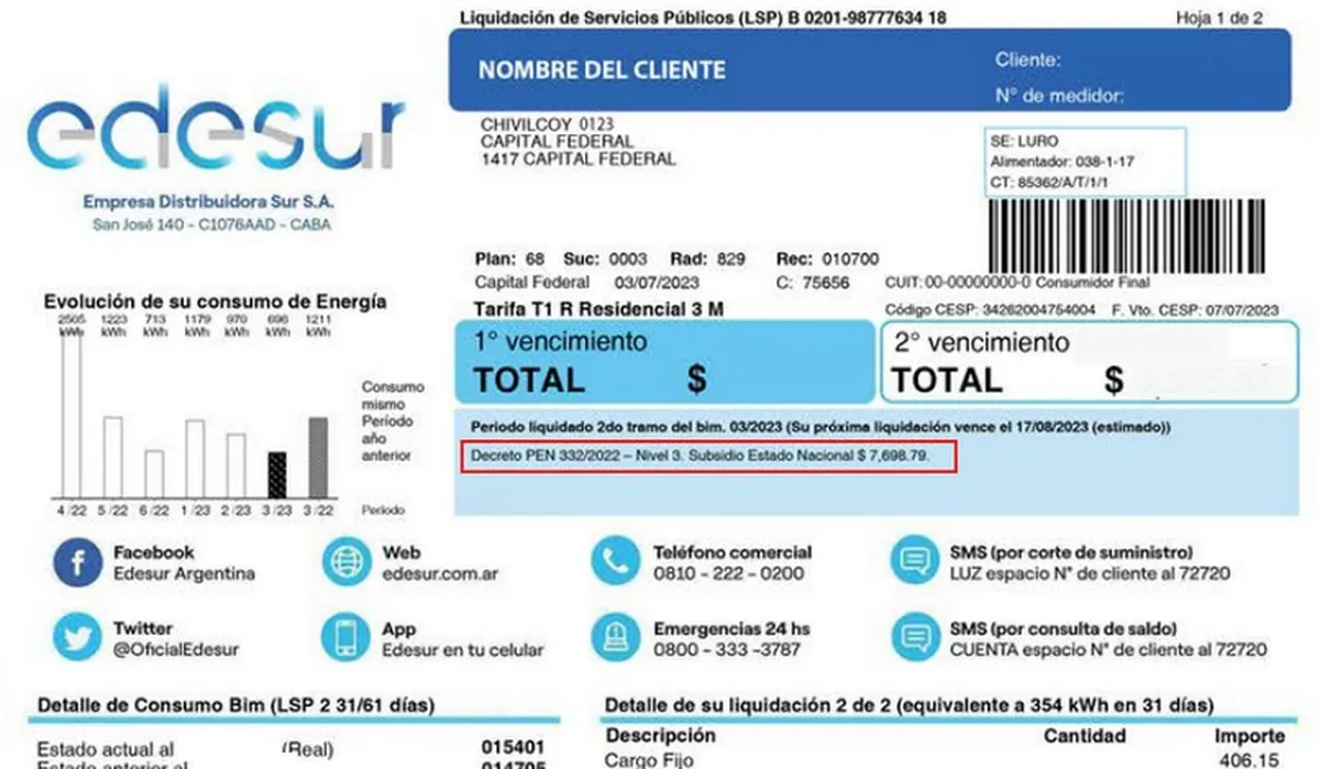 Cuatro mil usuarios sin luz en San Vicente: Edesur anuncia un corte prolongado