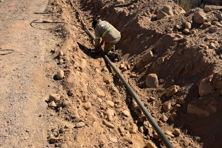 La obra de agua potable en el barrio San Jorge de Chilecito incorpor� 2.900 metros de red