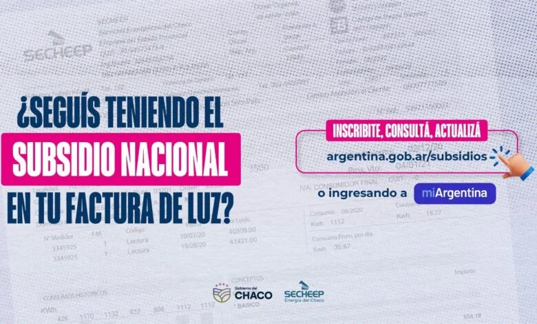 Secheep insta a inscribirse y actualizar datos para mantener el subsidio nacional