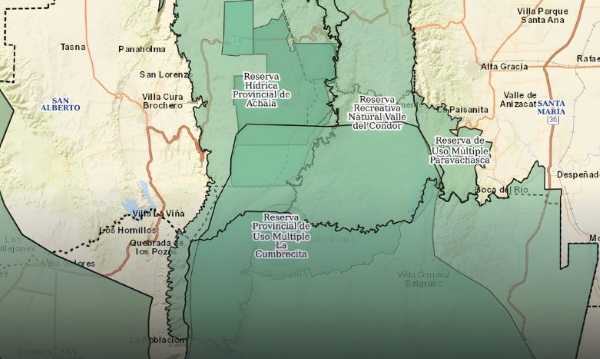 Crdoba actualiza el mapa de reas Naturales Protegidas e incorpora nuevas reservas