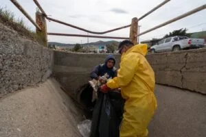 Por el pron�stico de lluvias intensas, intensifican la limpieza de canales y pluviales