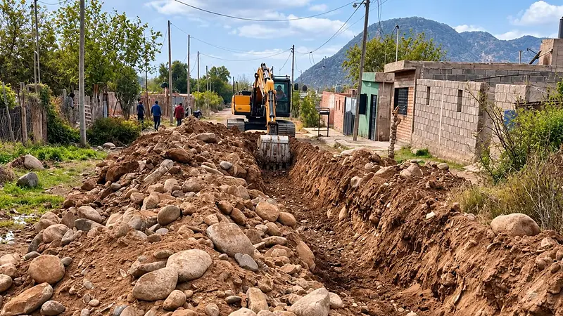 Con obra p�blica, La Rioja extiende la red de agua potable en el interior provincial