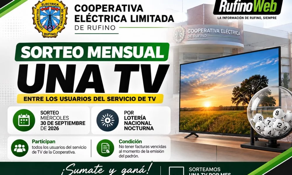 La Cooperativa El�ctrica sortea hoy una TV entre sus usuarios