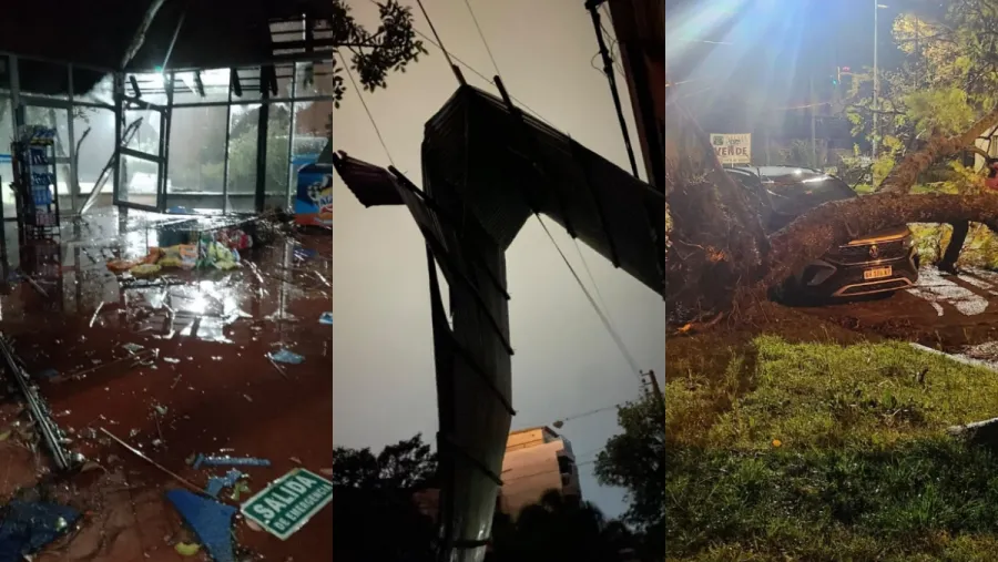 La tormenta en Concordia ocasionó voladuras de techos, cortes de energía y destrozos