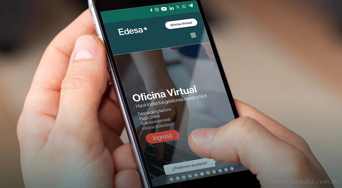 EDESA alerta por una web falsa y pide verificar los canales oficiales para evitar estafas