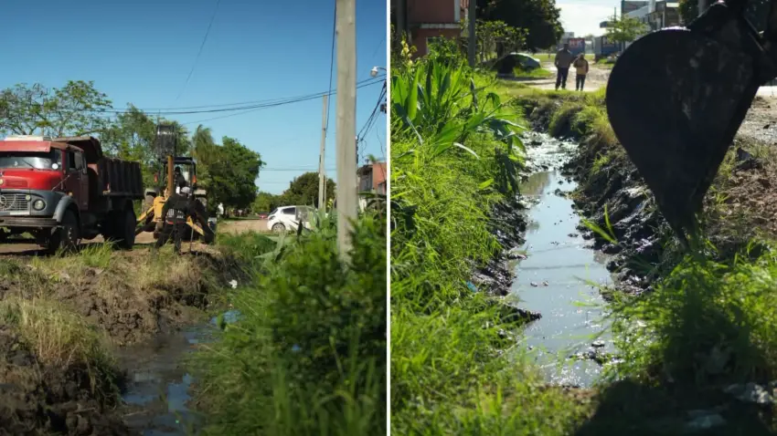 Encontraron colchones y gabinetes de heladeras en los desagües de Formosa y alertan por el riesgo ante las lluvias