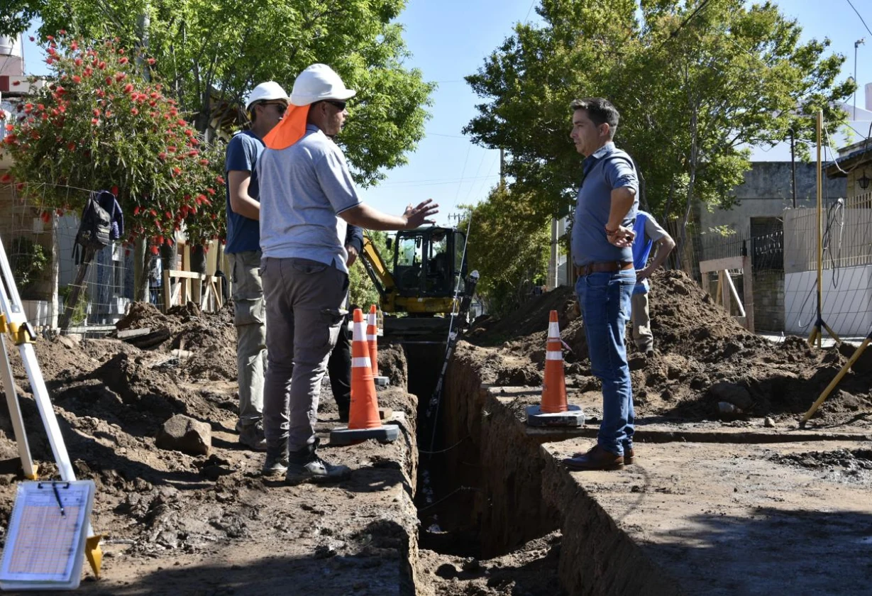 La obra provincial de saneamiento en Villa Alonso beneficiará a más de 2.600 vecinos de Santa Rosa