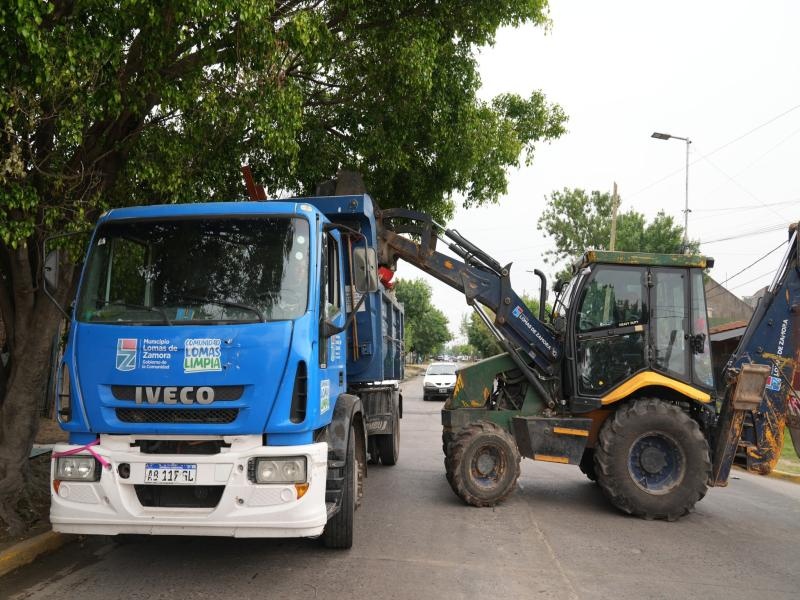 Lomas de Zamora: La Comuna refuerza los trabajos de limpieza e higiene urbana en los barrios