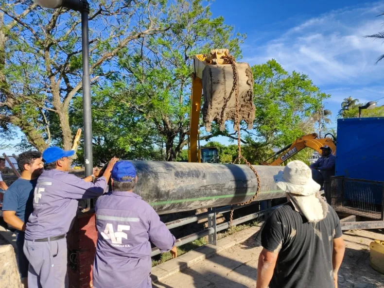 Gusberti explicó la rotura del acueducto y aseguró: